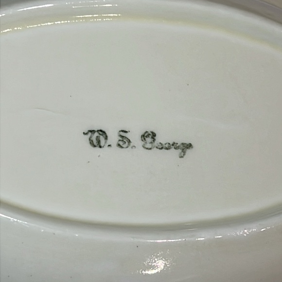 W.S.George Vintage 1940’s Blossoms Serving Dish/Bowl 9.1/4”x7”x2” Silver-Pink - Picture 8 of 13